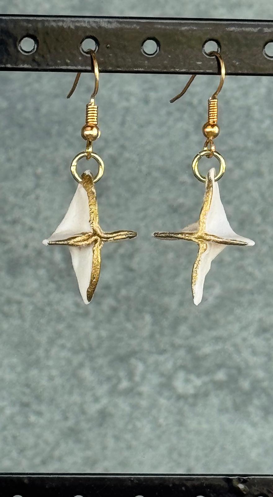 Oorring porselein ster