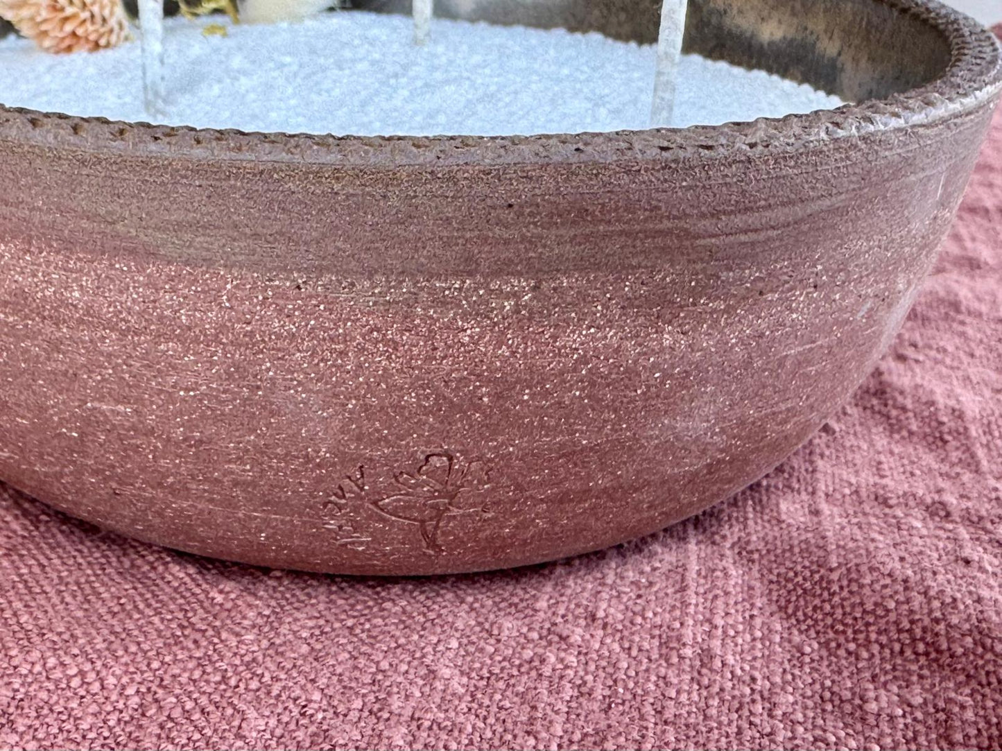 Kaars aards bordeaux