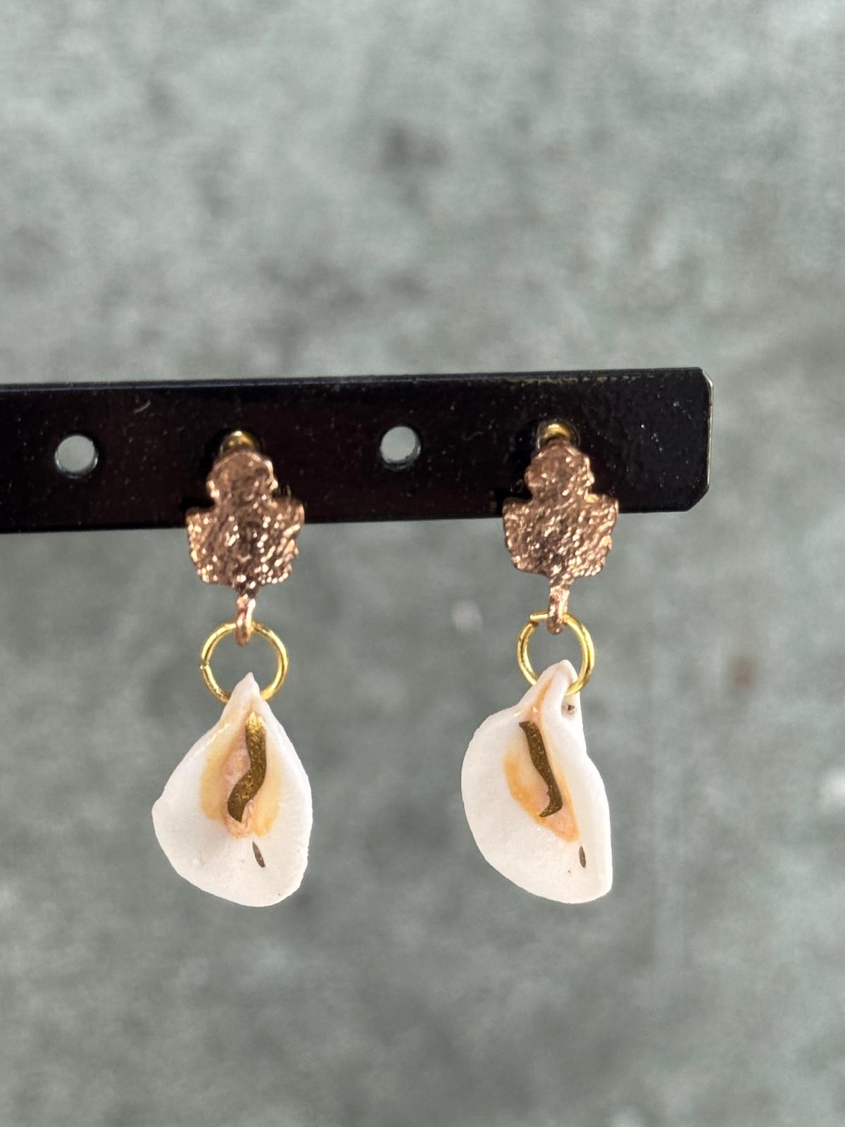 Oorring porselein druppel