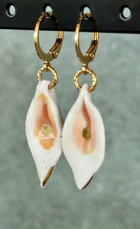 Oorring porselein druppel