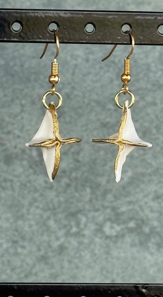 Oorring porselein ster