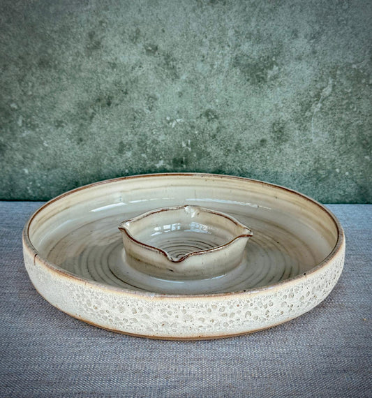 tapasschaal warm ecru