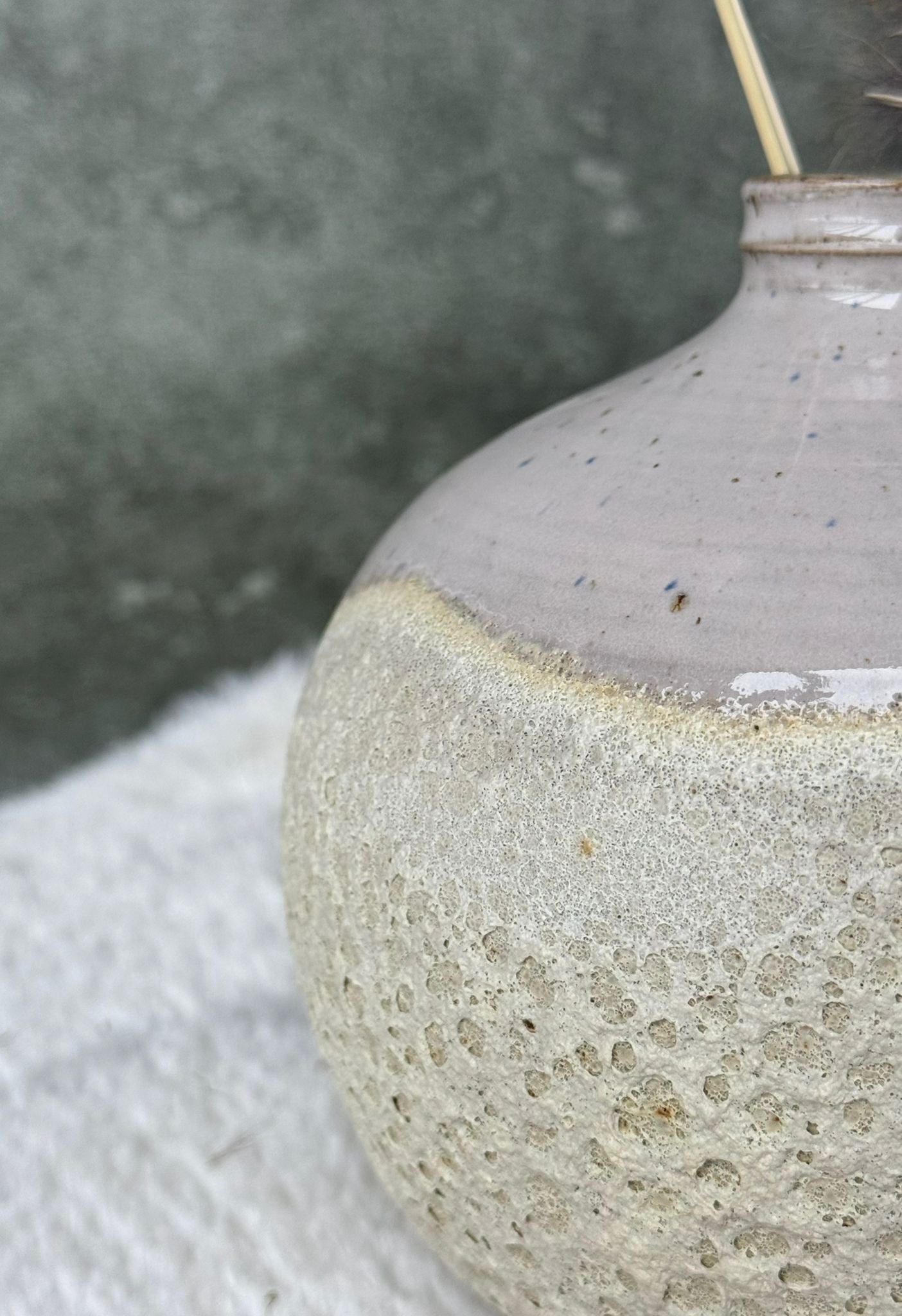 Bolle magma vaas met roze golf