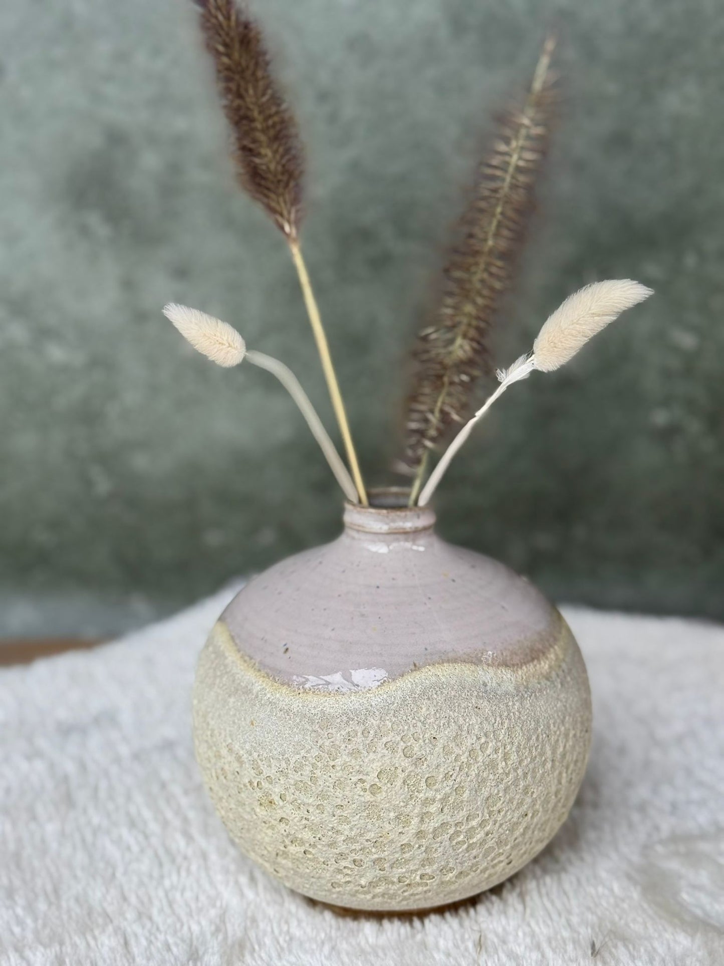 Bolle magma vaas met roze golf