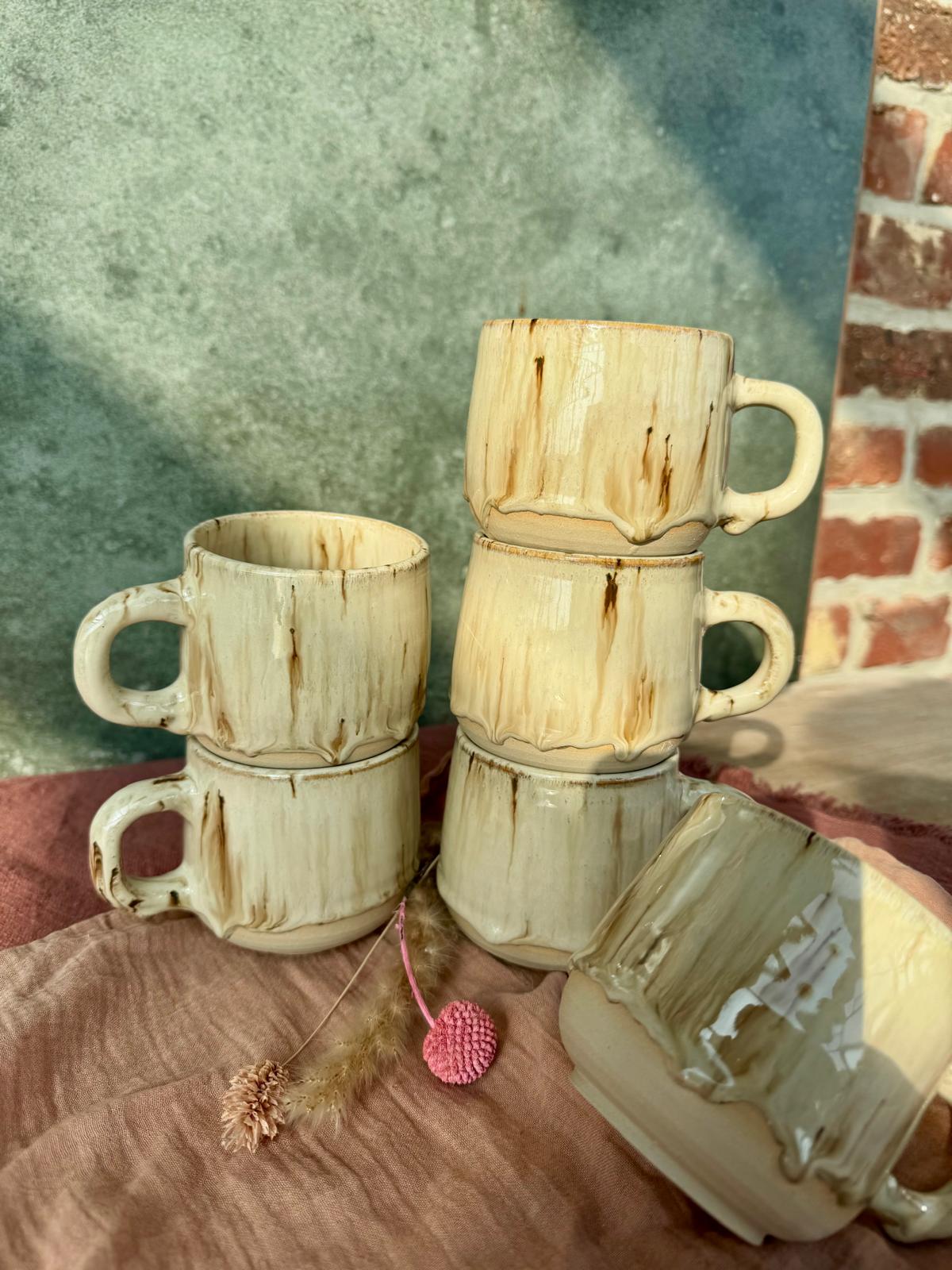 Tas met oor (speckeld sand)