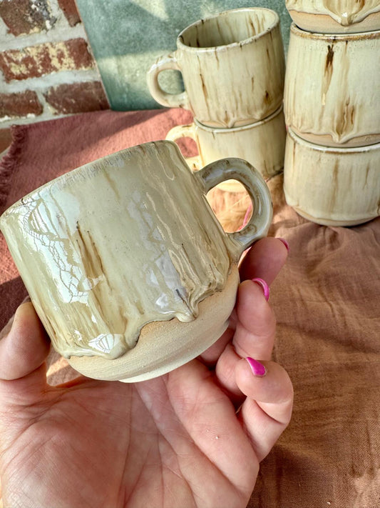 Tas met oor (speckeld sand)