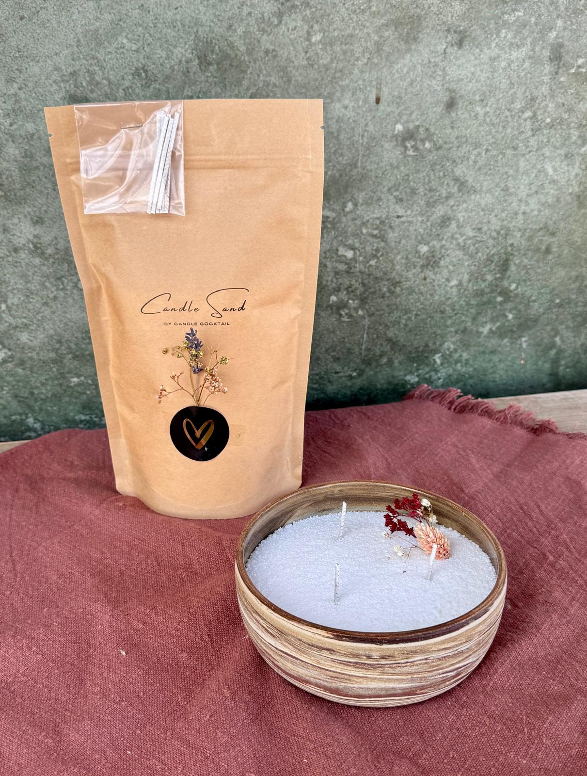 Kaars bordeaux gemarmerd