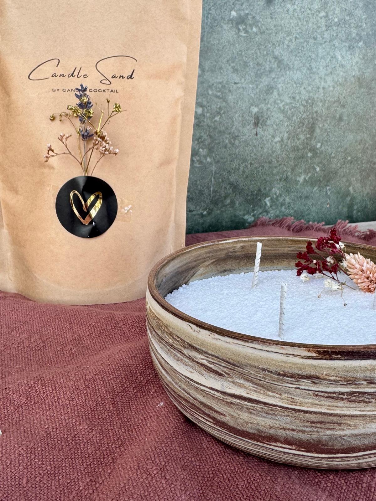 Kaars bordeaux gemarmerd